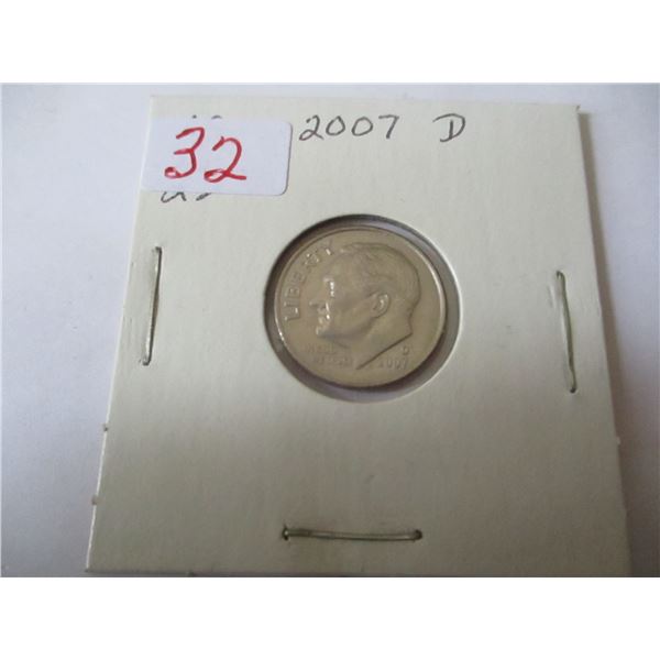 2007D USA TEN CENT