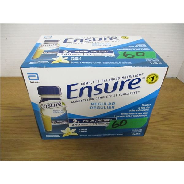 NEW:  REGULAR VANILLA ENSURE DRINK (6 X 235 ML) - BOX
