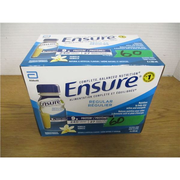 NEW:  REGULAR VANILLA ENSURE DRINK (6 X 235 ML) - BOX