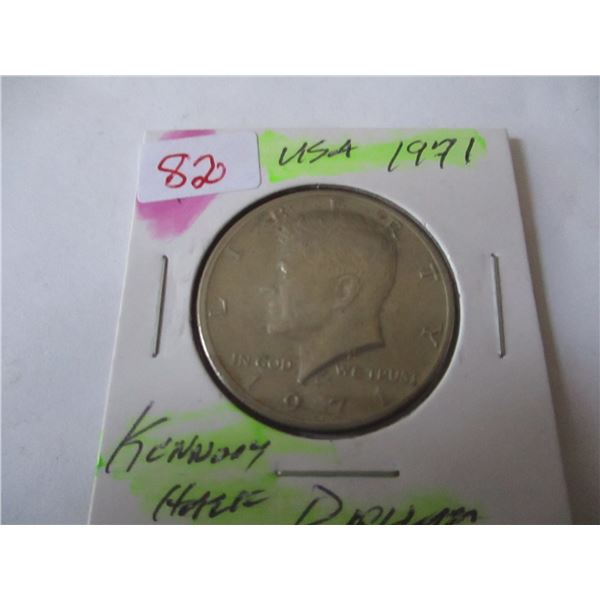 1971 USA KENNEDY HALF DOLLAR
