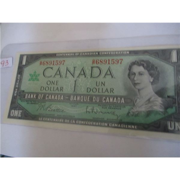 1967 UNCIRCULATED CANADA CENTENNIAL LEGAL TENDER DOLLAR