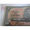 Image 2 : 1937 CANADA KING GEORGE VI LEGAL TENDER $2 BILL