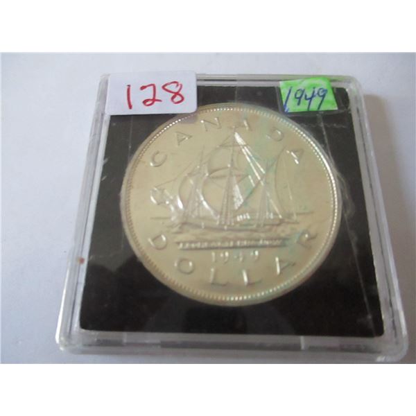 1949 CANADA SHIP SILVER DOLLAR