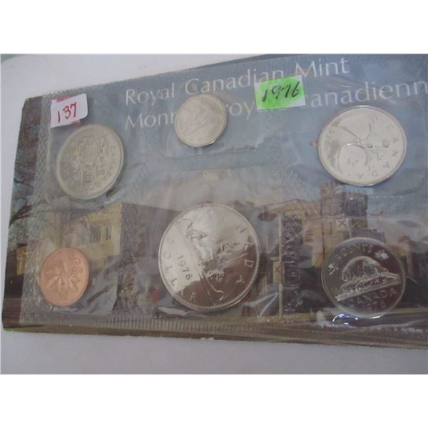 1876 PROOF CANADA MINT SEALED COIN SET