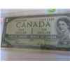 Image 2 : 1954 CANADA SCARCE DEVILS FACE $1 BILL
