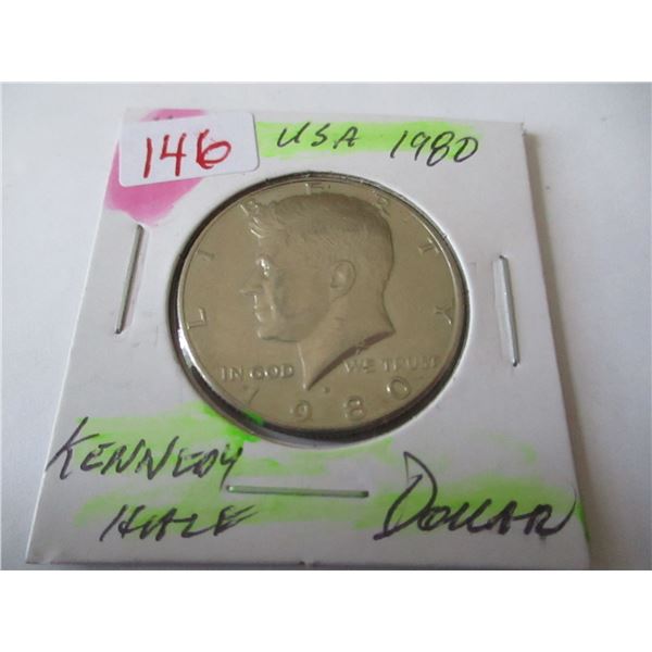 1980 USA KENNEDY HALF DOLLAR