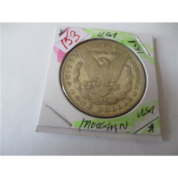 1881 USA MORGAN SILVER DOLLAR