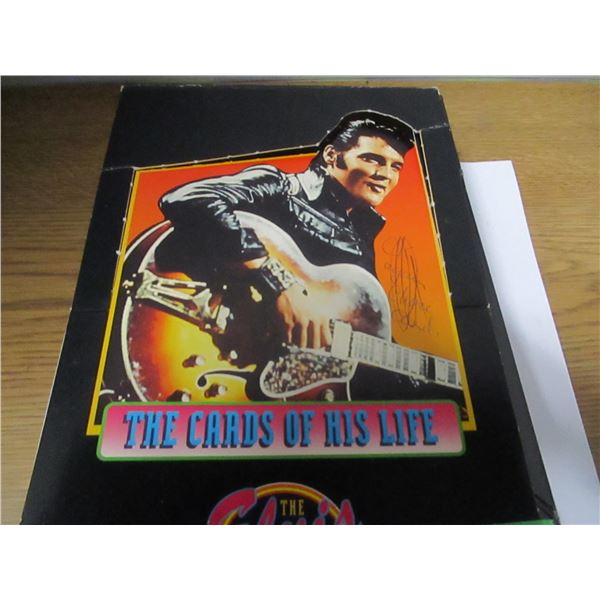 COLLECTABLE:  BOX C/W ELVIS CARDS