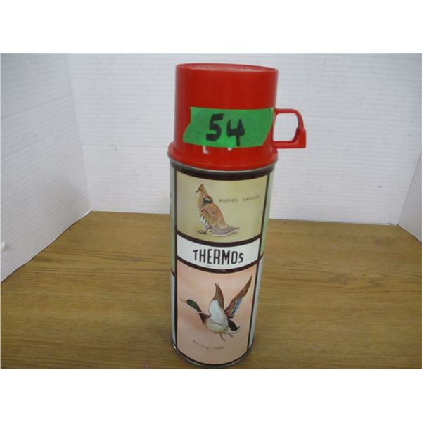COLLECTABLE:  THERMOS C/W BIRD PICTURES