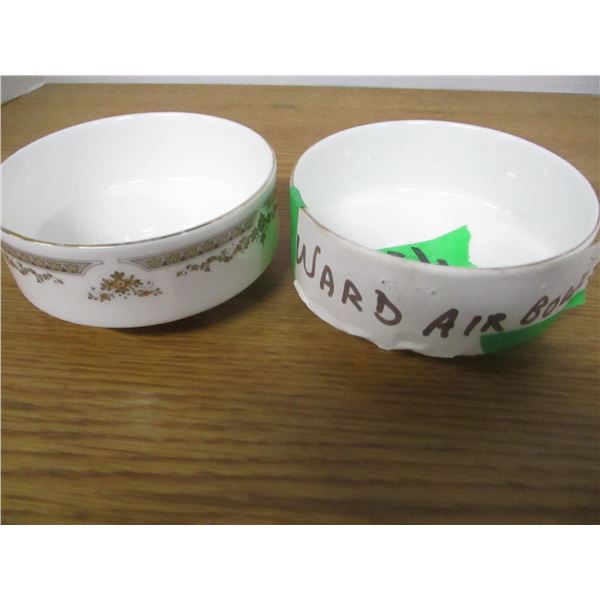 COLLECTABLE:  2 BOWLS FROM WARD AIR ERA