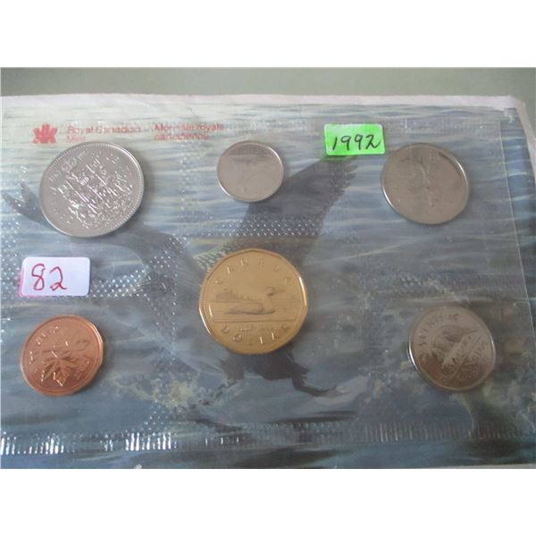 1992 PROOF CANADA MINT SEALED COIN SET