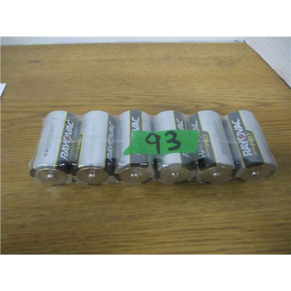 ESTATE:  6 - RAYOVAC D-CELL BATTERIES