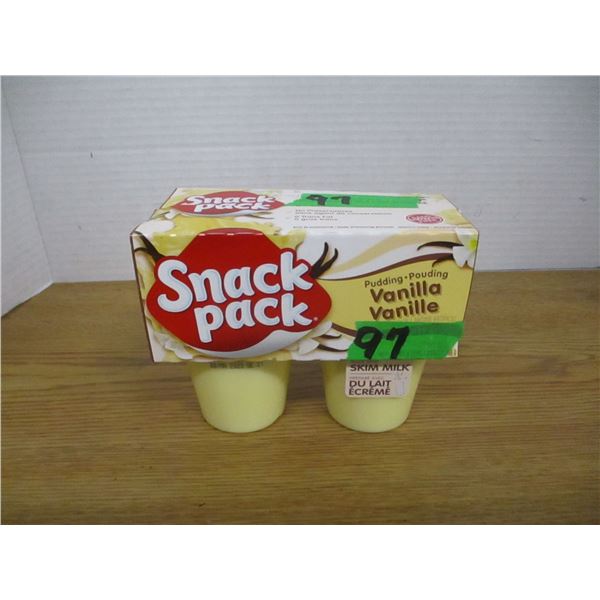 VANILLA PUDDING SNACK PACKS (4 X 99G CUPS)