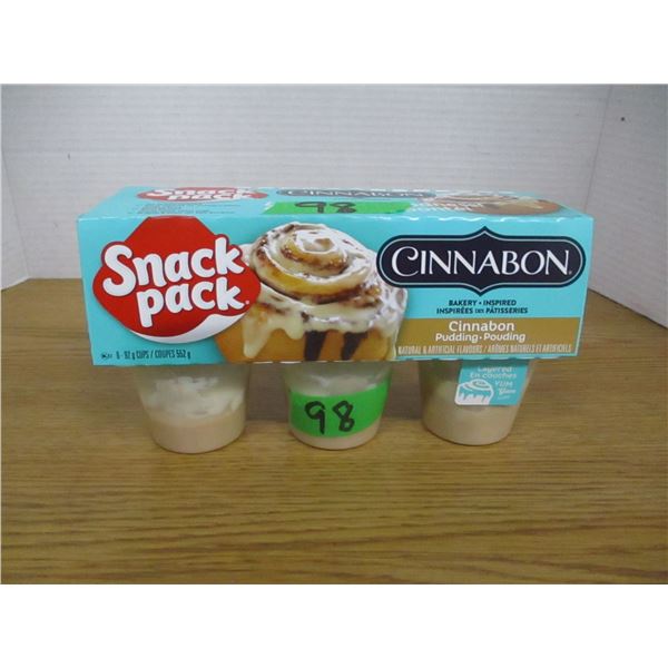 CINNABON PUDDING SNACK PACKS (6 X 92G CUPS)