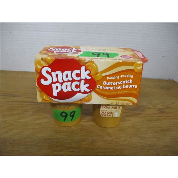 BUTTERSCOTCH PUDDING SNACK PACKS (4 X 99G CUPS)