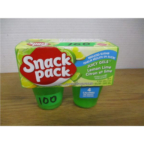 LEMON LIME JUICY GEL SNACK PACKS (4 X 99G CUPS)