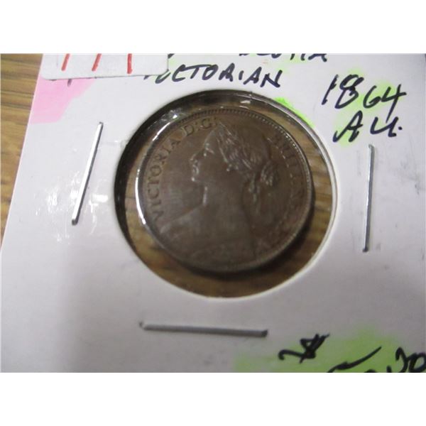 1864 NOVA SCOTIA VICTORIAN LARGE PENNY