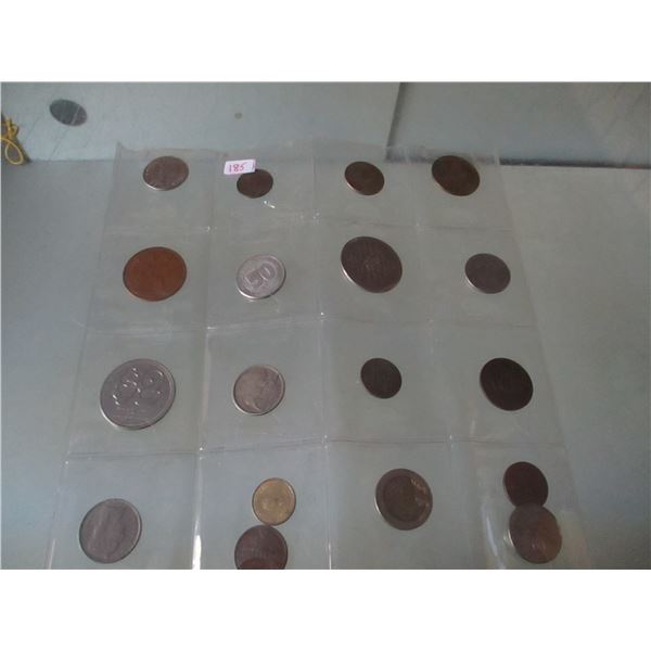 STOCK SHEET OF WORLD COLLECTABLE COINS