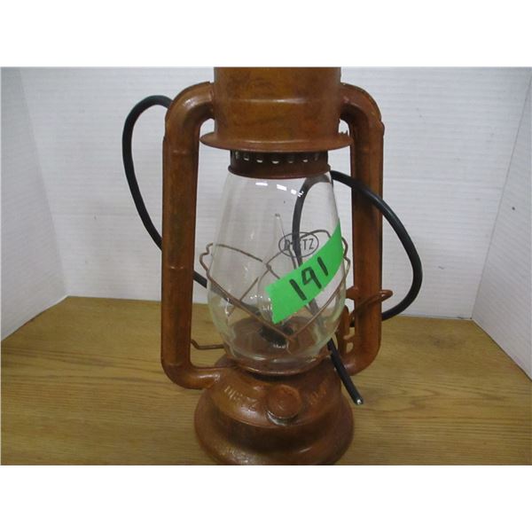 COLLECTABLE:  DIETZ LANTERN (CONVERTED TO ELECTRIC)