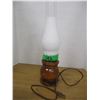 Image 1 : WOOD BASE LAMP C/W CHIMNEY