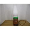Image 2 : WOOD BASE LAMP C/W CHIMNEY