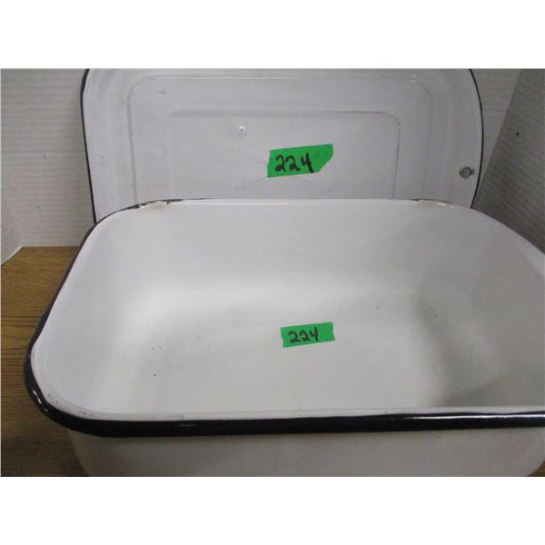 ENAMEL PAN C/W LID
