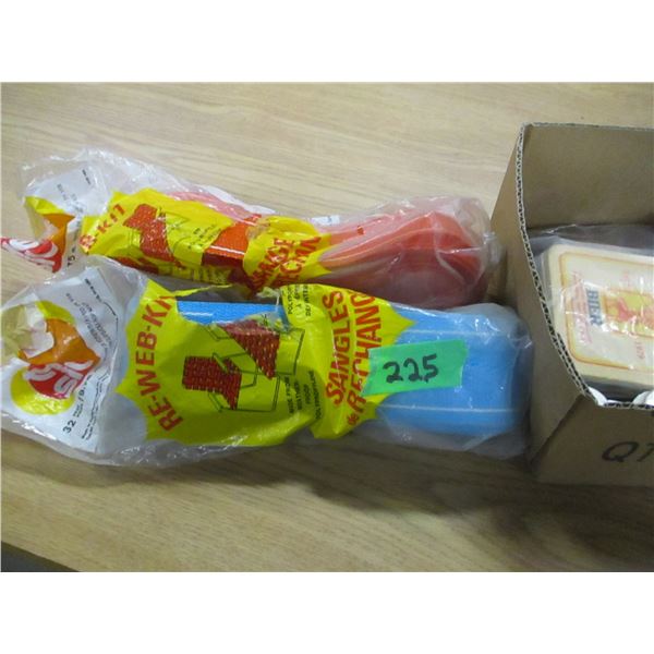 BOX C/W WEBBING, CUSHION COVER, SALT & PEPPER SET, ETC