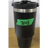 Image 1 : FREIGHT DAMAGE (AS IS):  LARGE BLACK THERMOS JUG
