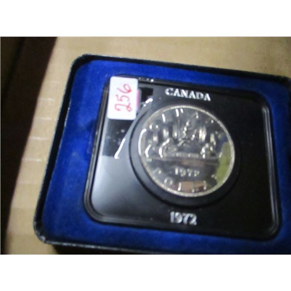 1972 PROOF CASED CANADA VOYAGER DOLLAR