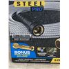 Image 2 : Heavy Duty Bionic Steel Garden Hose - Stainless Steel Bonus Spray Nozzle Included