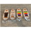 Image 1 : 4 Packs of Shoe Laces