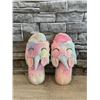 Image 1 : Rainbow Unicorn Slippers - Size Small