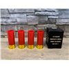 Image 1 : Set of 4 12 Guage Shotgun Shell Shot Glasses