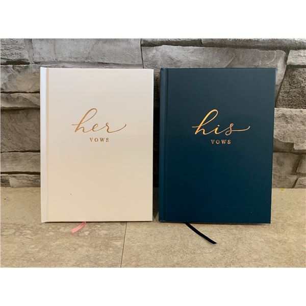 J & A Homes - His & Hers Vows Books