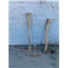 Image 1 : Lot of 2 Pick Axes & an Axe