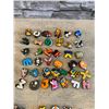 Image 2 : Lot of 2 Bags Jibbetz For Crocs - One Piece Game and Among Us - 38 Total