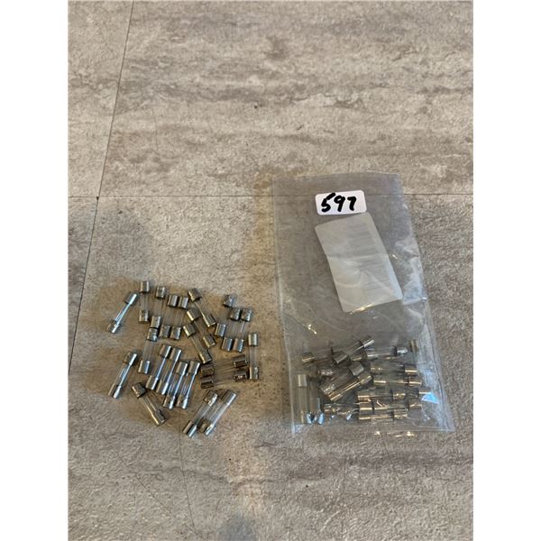 Lot of 2 - 24 Packs of 5 Amp Fuse - 125V 5A Max 0.2 x 0.78 in