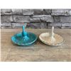 Image 2 : 2 Pack Ceramic Ring Holder - Peacock Jewelry Tray