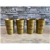 Image 1 : Lot of 4 Metal Bacardi Rum Cups