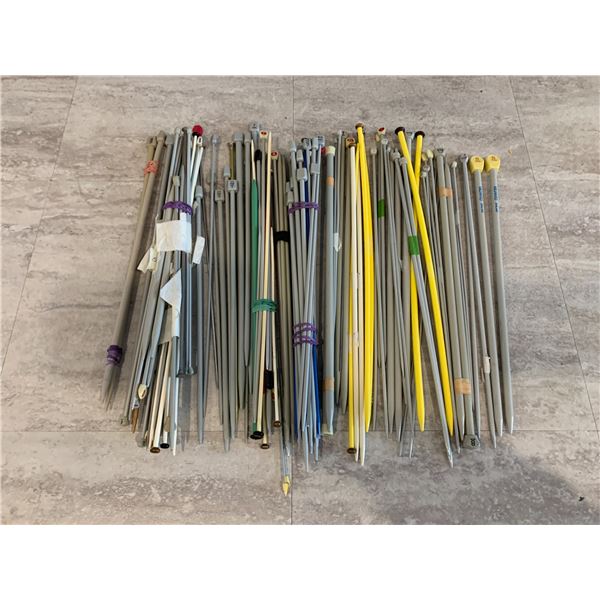 Large Lot of Knitting Needles