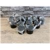Image 1 : Lot of 18 Brown Glass Jars With Lids 2in x 2in