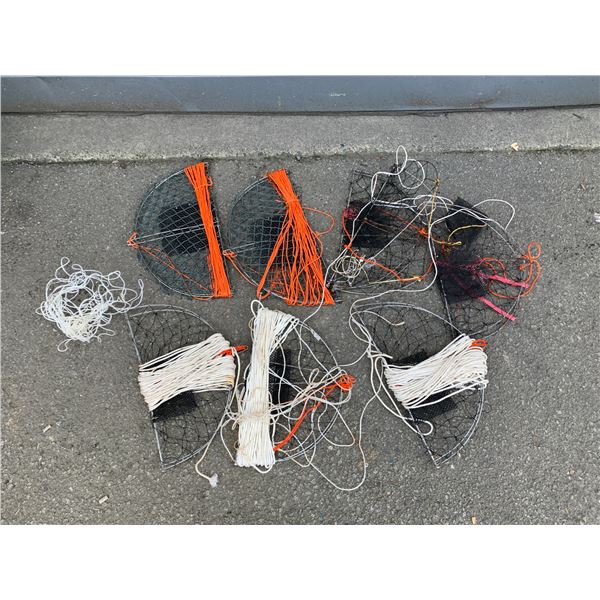 Lot of 7 Crab Traps
