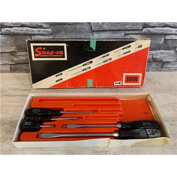 Snap on Screw Drivers - Lot of 5 - Plastic Tray Melted to the Handles