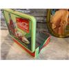 Image 3 : Lot of 4 Pcs Coca Cola Items - Ceramic Cookie Jar/ 2 Tins/ Tray