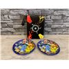 Image 1 : Pokemon Lot of 2 Plates 1995 And 1 New Card Binder