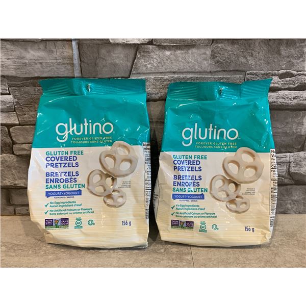2 Bags x 156g - Glutino Gluten Free Covered Pretzels