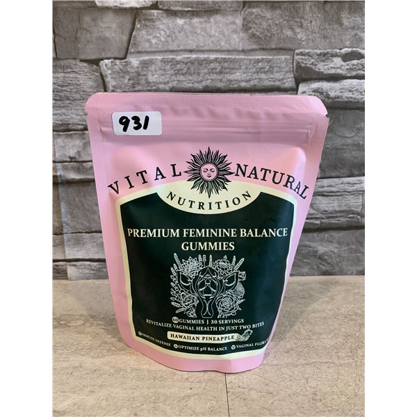 Vital Natural Premium Balance Gummies 60 Gummies Hawaiian Pineapple