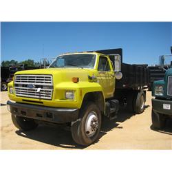 1991 FORD F800 S/A FLATBED DUMP