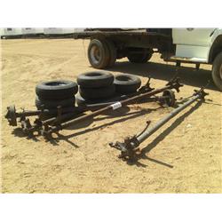 (1) LOT 3 TRAILER AXLES W/TIRES