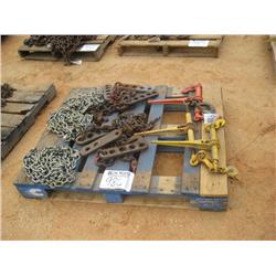 (1) LOT CHAINS & BINDERS